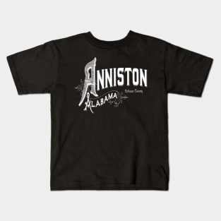 Vintage Anniston, AL Kids T-Shirt